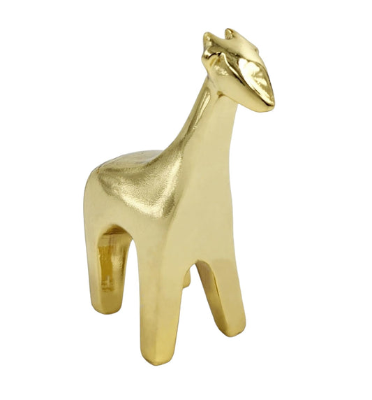 24 Kart Gold Plated Giraffe Statue, Giraffe Statuettes Home Decor,Showpiece Animal Figurines