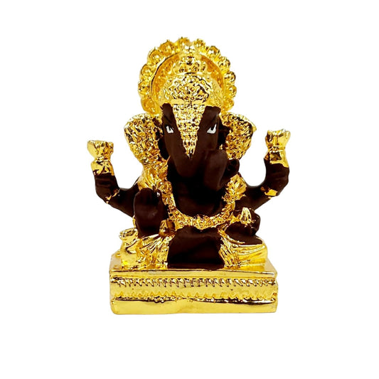 Gold Plated Dagdusheth Ganesha Idol