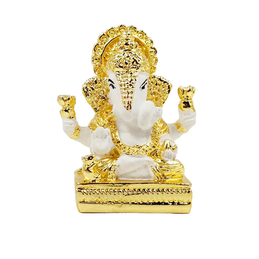 Gold Plated Dagdusheth Ganesha Idol