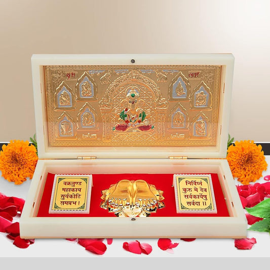 Dagudusheth Ganpati with Charan Paduka