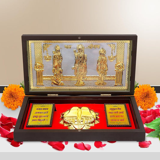 Ram Darbar/Ram Parivar with Charan Paduka