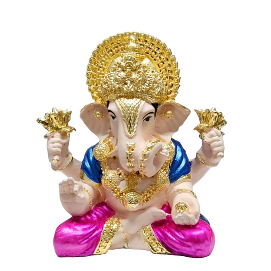 Gold Plated Dagdusheth Ganesha Idol