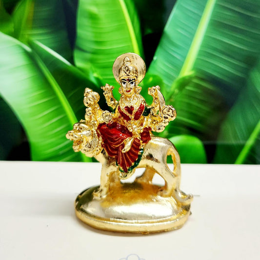 Gold Plated Maa Durga Mata Murti Statue