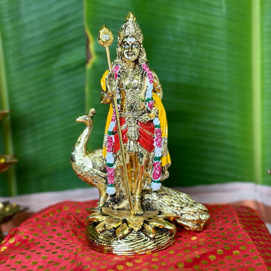 Gold Plated Murugan Idol/Karthikeyan Idol